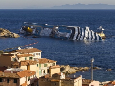 Остров Джилио несет колоссальные убытки после катастрофы Costa Concordia