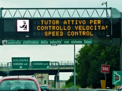 В Италии начала работать новая система контроля скорости на автотрассах