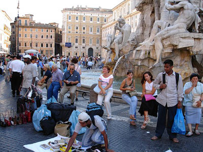 Рекордное число туристов посетило Рим